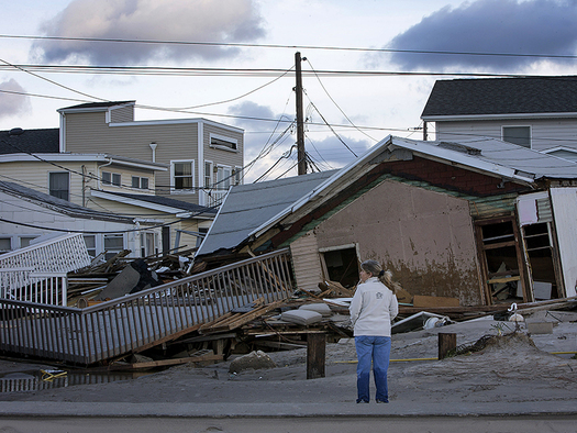 PHOTO: Coastal storm damage, such as in the wake of Superstorm Sandy, will be more frequent as sea levels rise through the century in the Northeast, according to a new report. Photo courtesy Risky Business Project.