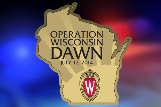 GRAPHIC: Operation Wisconsin Dawn Thursday at 7 a.m. will simulate a bombing at Camp Randall Stadium on the UW Campus, and will involve hundreds of law enforcement personnel, medical first responders and volunteer victims. (Logo courtesy of UW Police Department.