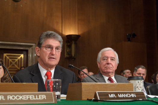 PHOTO: Sen. Joe Manchin, seen here with W.Va. Rep. Nick Rahall, is now co-sponsoring a constitutional amendment to limit campaign spending. Manchin said big money is at the root of Washington gridlock. Photo courtesy of Sen. Joe Manchin.