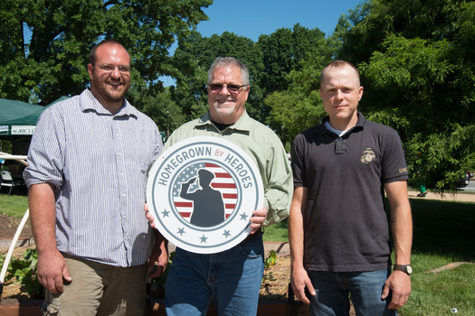 PHOTO: The U.S. Department of Agriculture's Homegrown By Heroes initiative allows all American farmers and ranchers who have or are still serving in any branch of the U.S. military the ability to use the logo on their agricultural products. Photo credit: USDA photo by Tom Witham.