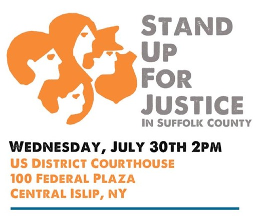 GRAPHIC: A poster on the web site of Latino Justice PRLDF, one of more than a half-dozen groups calling on the U.S Justice Department to investigate two unsolved 2010 attacks against Latinos in Suffolk County. Credit: Latino Justice PRLDF.