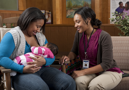 PHOTO: Efforts to get more mothers to breastfeed their babies are paying off as 79 percent of moms in the U.S. begin nursing, and the health benefits for them and their babies are many. Photo credit: California Department of Public Health.