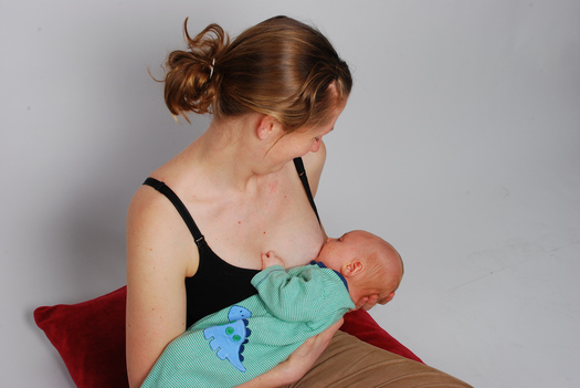 PHOTO: Efforts to get more mothers to breastfeed their babies are paying off, as 79 percent of moms in the United States begin by nursing. The number is lower in West Virginia, despite the documented health benefits, both for women and babies. Photo credit: Mothering Touch/Flickr.