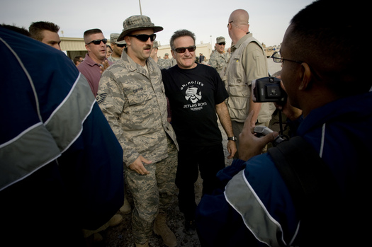 PHOTO: Robin Williams was known during his life as a brilliant comedian and actor. Advocates for mental health say his tragic death could serve to bring greater understanding to the issues of mental illness. Photo credit: U-S Department of Defense.