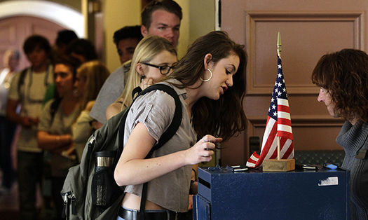 PHOTO: Research from the Tufts University organization CIRCLE indicates Colorado's youth vote could play a decisive role in the November U.S. Senate race. Photo courtesy Americanprogress.org