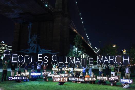 PHOTO: Several Nevadans are headed to New York City to take part in the People's Climate March being held Sunday in advance of the Climate Summit at the United Nations next week. Photo courtesy of People's Climate March.