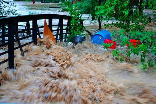 PHOTO: The record September 2013 floods in Colorado spread damage across 200 miles of the Front Range. Lyons, in Boulder County, was one of the hardest-hit areas with millions of dollars in property damage. Photo courtesy Nina Embervine/EarthSky.org
