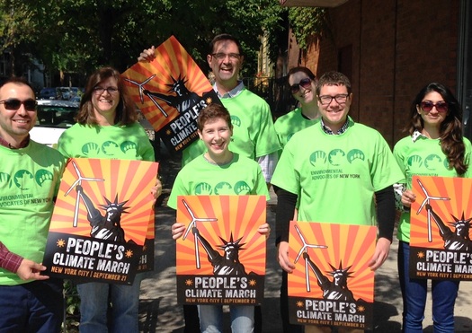 PHOTO: Some of the New Yorkers who plan to join the Peoples Climate March Sunday morning in New York City. The March kicks off at 11:30 a.m. at Columbus Circle.  Credit: T Proulx
