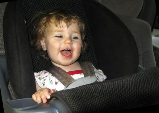PHOTO: Experts warn a child should be at least 4 feet 9 nine inches tall to ride with just a seat belt. Otherwise, when driving, leave children in safety seats until they reach that height. Photo credit: Anita Peppers/Morguefile.