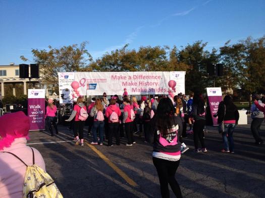 PHOTO: October is Breast Cancer Awareness month, and the three 