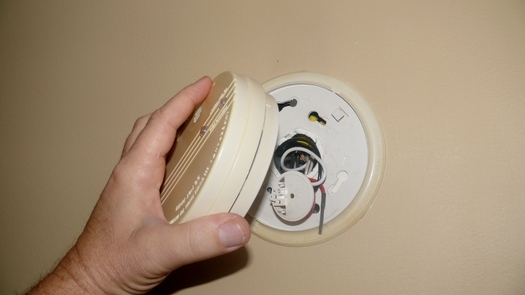 PHOTO: In addition to checking the batteries in your smoke detectors, the American Red Cross recommends going over your home escape plan in the event of a fire. Photo by Greg Stotelmyer.