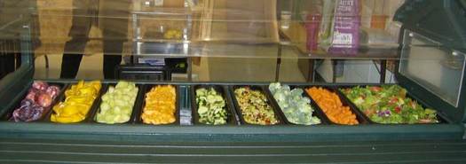 Photo: Denver Public Schools incorporates salad bars into their school lunches to encourage healthy eating and meet federal nutrition standards. Photo courtesy of Denver Public Schools.