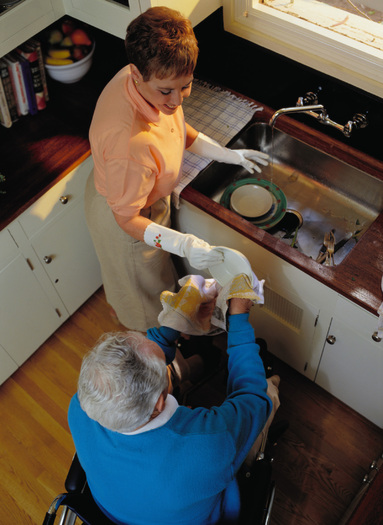 PHOTO: Eighty-four percent of Oregonians age 45 and older said they help older loved ones with household chores. Transportation, shopping and medication management are other common responsibilities of family caregiving that allow people to remain in their homes. Photo courtesy of AARP.