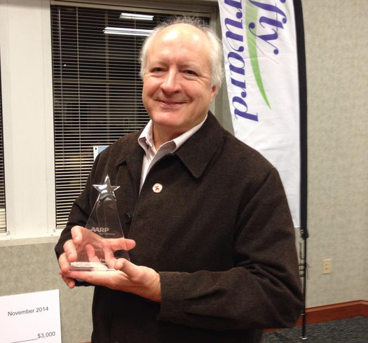 PHOTO: It's estimated that Andrus Award winner Barry Coggins has delivered around 10,000 meals in his more than two decades of volunteering with Meals on Wheels. Photo courtesy AARP Tennessee.