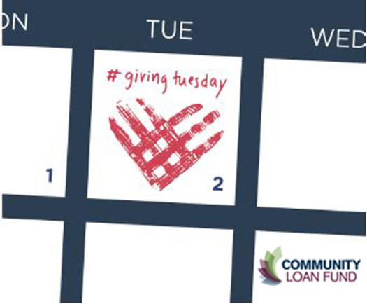 PHOTO: The New Hampshire Community Loan Fund is one of 10,000 nonprofits and organizations worldwide participating in #GivingTuesday. You can get involved by making a donation or just spreading the word. Credit: from GivingTuesday.org