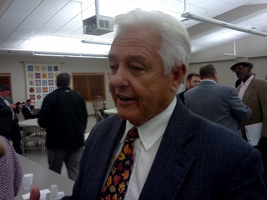 PHOTO: West Virginia Commissioner of Agriculture Walt Helmick says a small program at the agency is helping veterans become beekeepers on old surface mine land. Photo by Dan Heyman.