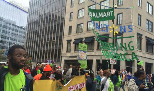PHOTO: Walmart workers are continuing their push for labor rights on Black Friday this year, when Pennsylvania will see several protests as part of a national mobilization. Photo courtesy of AFL-CIO.