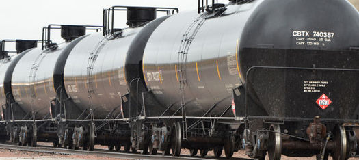 PHOTO: A federal lawsuit filed this week asks the U.S. Department of Transportation to ban the use of DOT-111 tank cars for shipping crude oil. Photo credit: Citizens Acting for Rail Safety