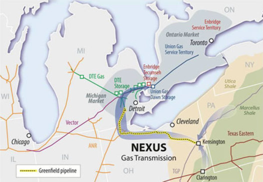 PHOTO: Tens of thousands of miles of new pipelines are in the planning stages that would carry oil and gas to areas north. Photo courtesy of Nexus Gas Transmission. 