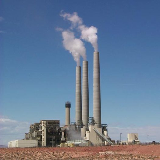PHOTO: Carbon-pollution rules for coal-power plants have been delayed by the U.S. Environmental Protection Agency. Photo of a coal-power plant in Arizona by  J.C. Willett/USGS.