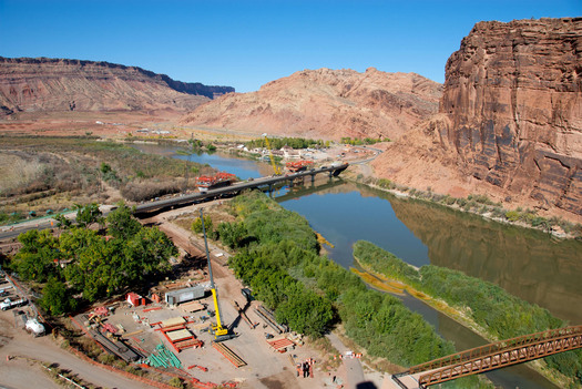 PHOTO: The Colorado River means millions of jobs and billions of dollars to Utah's economy each year, according to a new report. Photo courtesy Utah Department of Transportation.