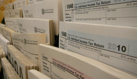 PHOTO: Filing taxes is one of the most important yearly financial transactions for Illinoisans, and the IRS says its crucial to be wise in choosing a tax preparer. Photo credit: The Brookline Library/Flickr.