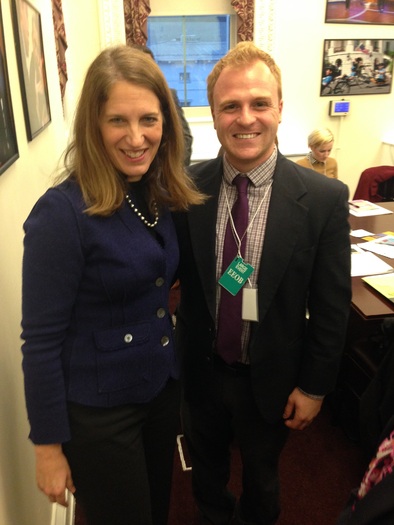 PHOTO: U.S. Health and Human Services Secretary Sylvia Mathews Burwell with Jason Donofrio from the Arizona PIRG Education Fund at a recent White House Healthy Young America Conference, which included a focus on 