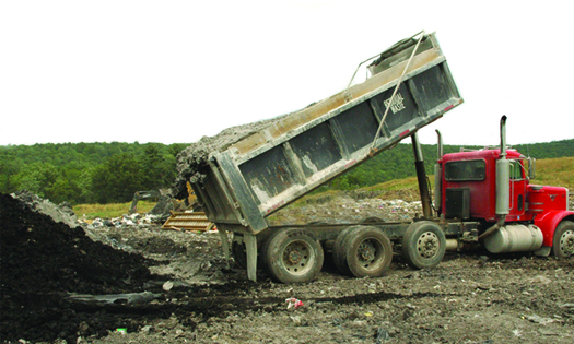 PHOTO: Solid fracking waste is piling up by hundreds of thousands of tons at seven New York landfills, according to a report by Environmental Advocates of New York. They are calling for emergency action. Credit: U.S. Geological Survey.
