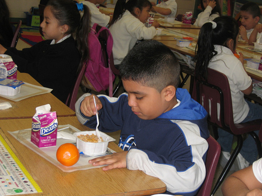 PHOTO: A new report finds more schools in Nevada are participating in the School Breakfast Program, but many students who are eligible are still not benefiting from the federal program. Photo courtesy U.S. Dept. of Agriculture.