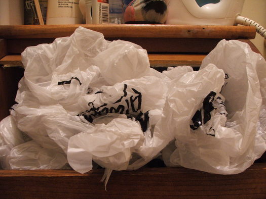 PHOTO: Single-use plastic bags would no longer be an option at checkout under a proposal before the Columbia city council. Photo credit: RonnieB/Morguefile.