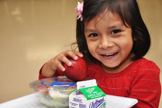 PHOTO: Maine moved up in the latest Food Research and Action Center report to 15th in the nation for the number of low-income children getting both breakfast and lunch at school. Credit: LetsMove.gov.