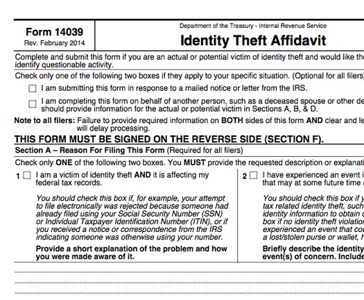 PHOTO: The IRS is warning Ohioans of tax-related scammers who attempt to obtain personal information. Any incident of identity theft should be reported to the IRS. Photo credit: Internal Revenue Service.