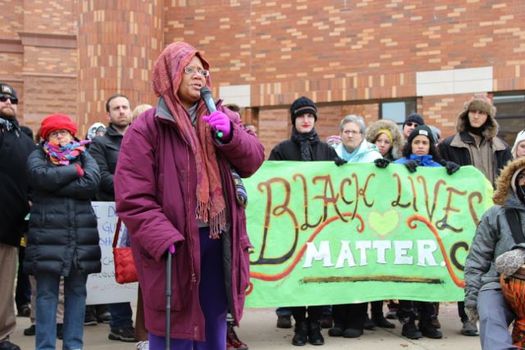 PHOTO: Activists in Urbana-Champaign say social movements like Black Lives Matter depend on the open Internet as a powerful public voice for social change. A rally on Saturday will support 'net neutrality,' in anticipation of the FCC's scheduled vote next week. Photo credit: Danielle Chynoweth.