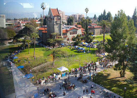 PHOTO: Faculty and students will protest on college campuses today for National Adjunct Walkout Day. A San Jose State University professor created the event as a way to bring attention to the growing number of part-time college-level instructors. Photo courtesy of San Jose State University. 