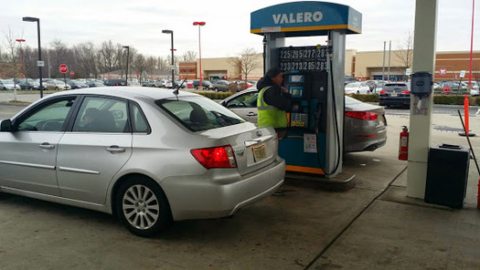 PHOTO: Gas prices are creeping back up in New England and a new survey shows motorists want their next vehicle to get better gas mileage. Photo credit: Mike Clifford