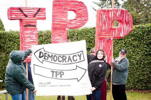 PHOTO: Critics of the Trans-Pacific Partnership say the proposed trade pact is being negotiated in secret. Some say the pact has a broad ranging impact on international trade, and that fast-tracking the agreement is a bad idea. Photo credit: Caelle Frampton/Flickr.