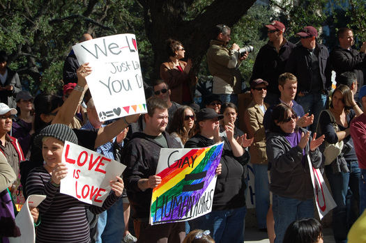PHOTO: The U.S. Supreme Court will hear arguments next month on the constitutionality of state bans on same-sex marriage, as is currently the law in Texas. Photo credit: us006409/Flickrl.