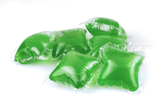 PHOTO: Among the newer concerns this National Poison Prevention Week are concentrated laundry pods, which often have bright colors and can be mistaken by young children as candy. In addition to the ingestion risk, they can lead to eye injuries from squirting out when bitten into. Photo credit: U.S. Consumer Product Safety Commission/Flickr.