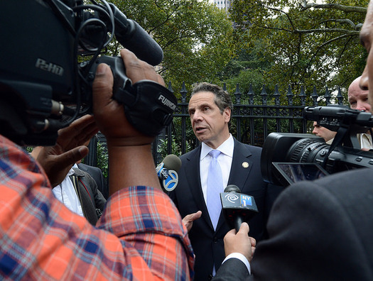 PHOTO: Governor Andrew Cuomo is getting a bad grade on education in his second term. A new Quinnipiac University Poll shows 63 percent of New York voters disapprove of the way Cuomo is handling state schools, with 28 percent approving. Photo credit: MTA/CC