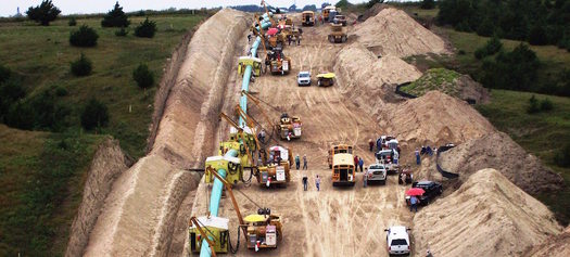 PHOTO: More landowners are going to court to oppose huge pipelines intended to carry Marcellus and Utica natural gas to eastern markets. They say they are concerned in part about construction impacts like those see here in a pipeline out west. Photo courtesy of Appalachian Mountain Advocates.
