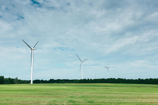 PHOTO: New York is drawing more of its electricity from wind power than ever, but that trend could stop if the state abandons its renewable-energy targets this year. Photo credit: Jonathan Percy/CC.