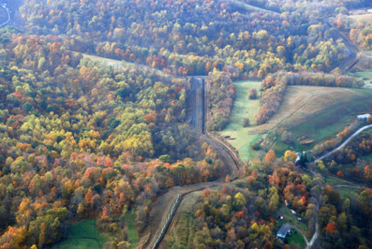 PHOTO: A Virginia court decision could slow the huge pipelines aiming to bring Marcellus gas to southeastern markets. Photo by www.marcellus-shale.us