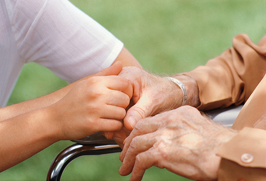 PHOTO: Home health aides play a big support role for seniors who live at home. However, in New York, they're barred from performing many key nursing tasks. A proposal in Gov. Andrew Cuomo's budget would change that. Photo credit: Portaldelsur ES/CC