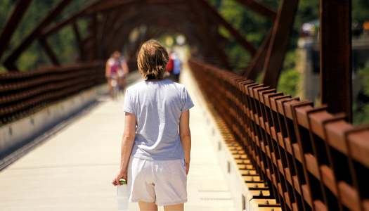IMAGE: Today (Wednesday) is National Walking Day, as kids and adults across Iowa are being encouraged to starting taking some steps toward better health. Image credit: Phil Roeder/Flickr.