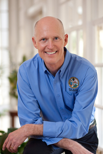PHOTO: Gov. Rick Scott touts his administration's role in creating more than 800,000 new jobs in Florida since taking office in 2011. Photo courtesy Office of the Governor.