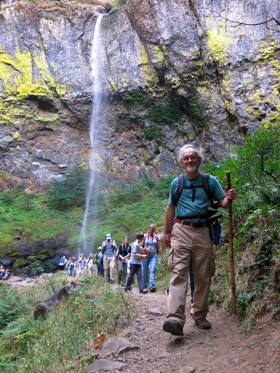 PHOTO: A walk in beautiful country can be good for mind and spirit as well as the body. This day hike is with Friends of the Columbia Gorge at Elowah Falls. Photo credit: Michael Drewry, Friends of the Columbia Gorge.