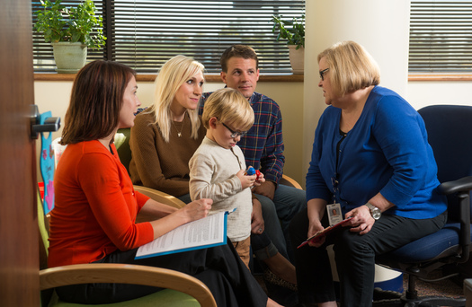 PHOTO: Collaborative care, or a team approach, like the one used at Children's Mercy Hospital, has been found to improve the long-term behavior of kids with ADHD more than the standard pediatrician-centered approach. Photo courtesy of J. Salazar/Children's Mercy. 