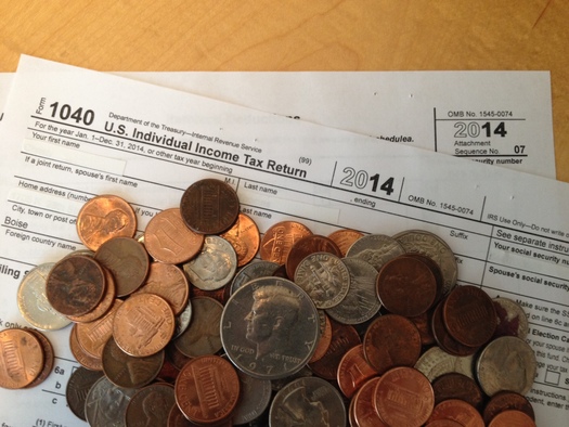 PHOTO: Taxes are on the minds of many in Washington with today's tax-filing deadline, and a new analysis divvies up each federal tax dollar to explain where it goes. Photo credit: Chris Thomas