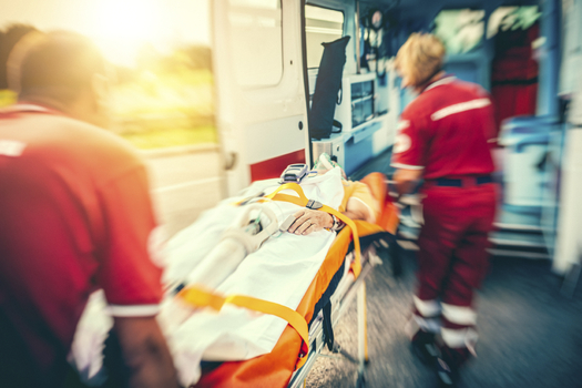 PHOTO: A new study finds that heart attack patients who take a private vehicle to the hospital delay their treatment by 15 minutes when compared with calling 911 for an ambulance. 