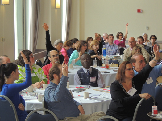 The third annual Patient and Family Advisory Council conference is under way in Worcester. Local advocates say these community volunteers have saved consumers both time and money. Courtesy of Health Care for All Massachusetts.